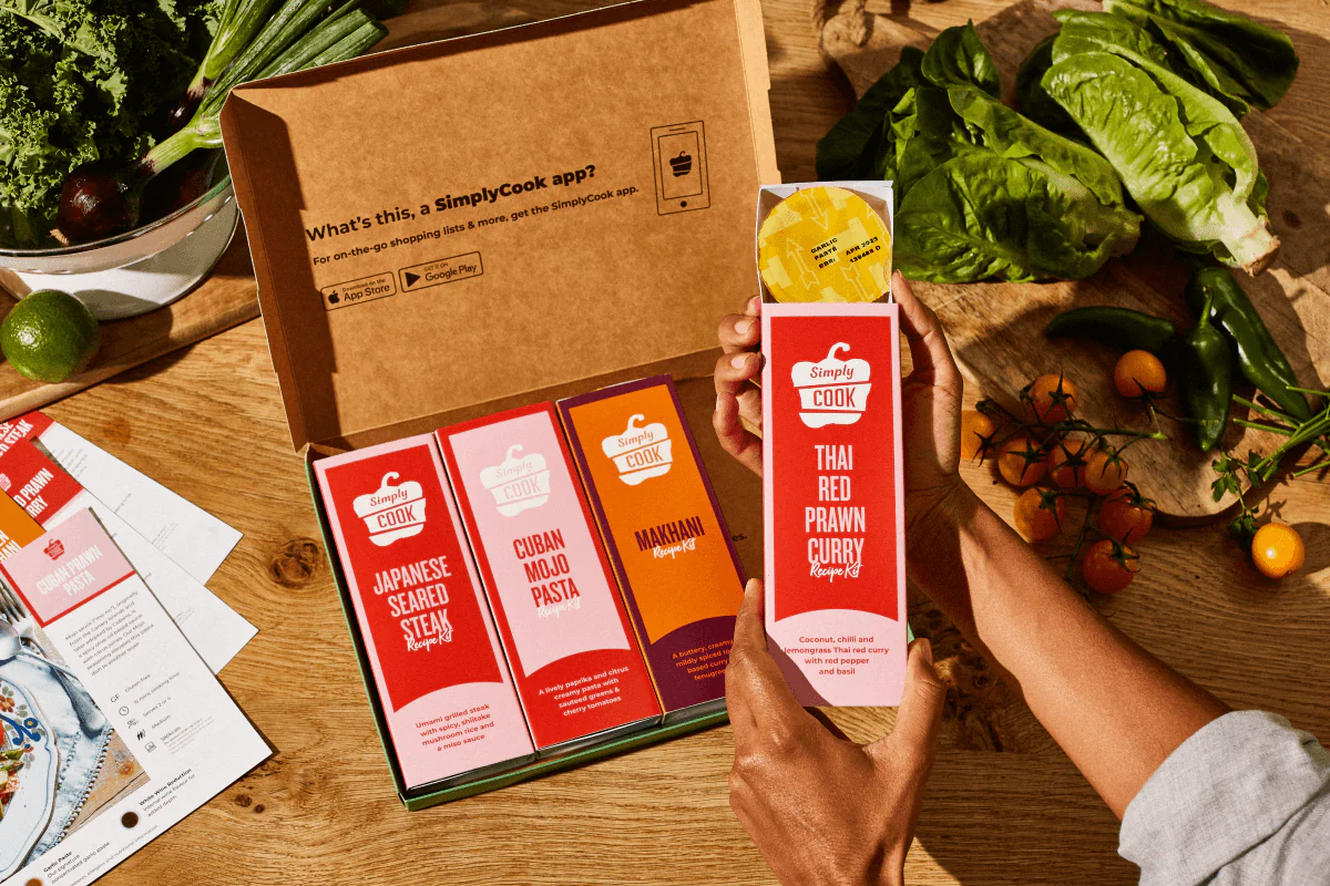 Back-up box in the SimplyCook app